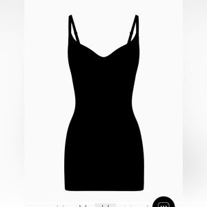Skims seamless sculpt dress onyx